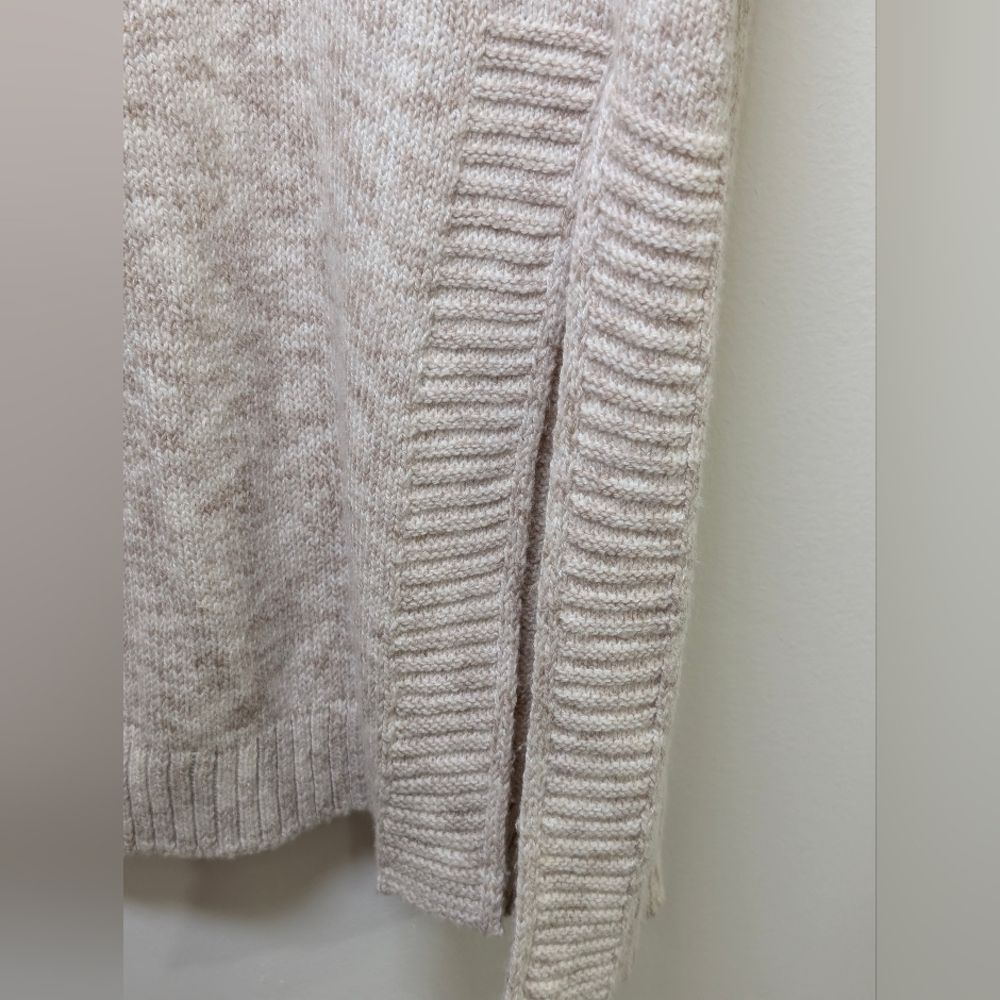 Pure Jill J. Jill Cotton Blend Knit Sweater Dress Cream Lagenlook Coastal Large - Picture 6 of 7